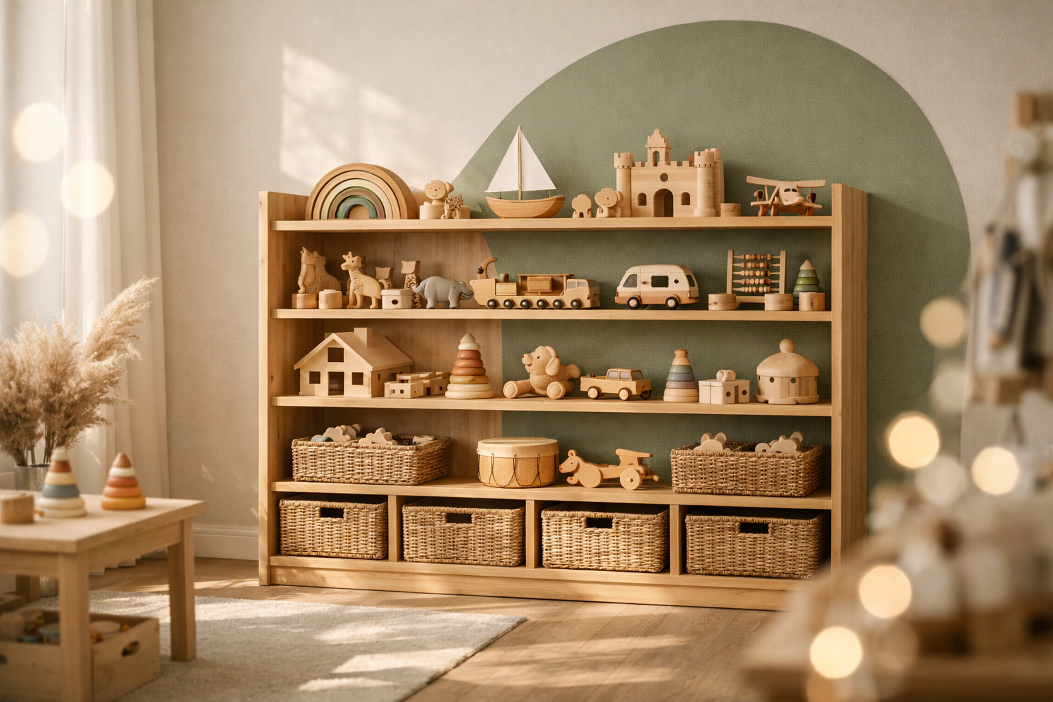 Edles Spielzeugregal